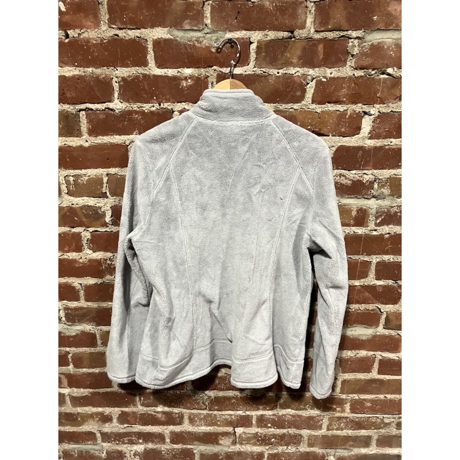 The North Face VINTAGE The North Face Womens Gray Full Zip Fleece Jacket Mock Neck Size XL Size XL / US 12-14 / IT 48-50 - 2 Thumbnail