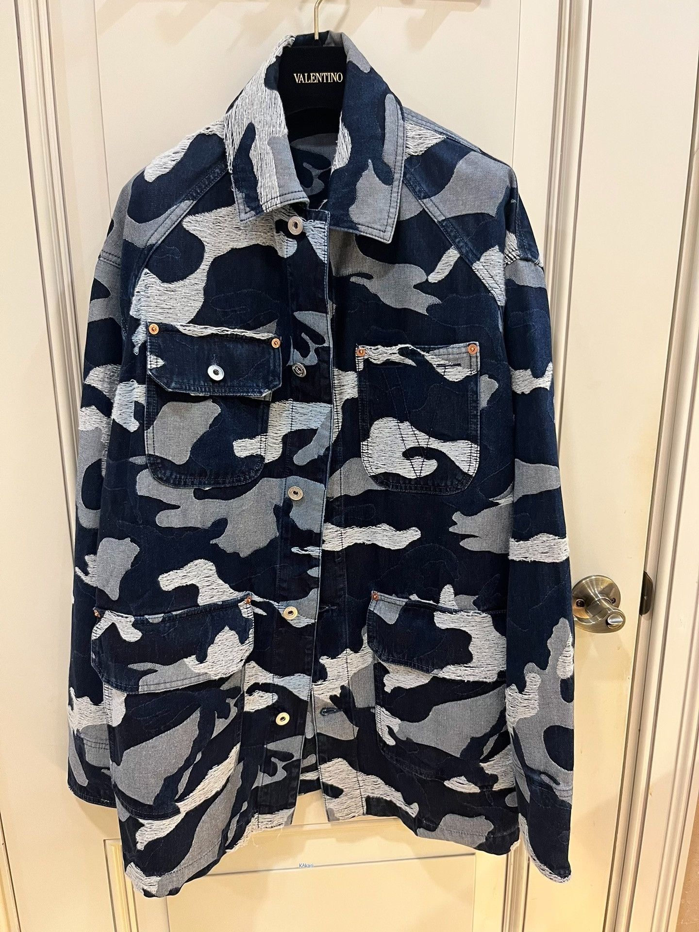 Valentino Valentino Camouflage Denim Jacket Size US S / EU 44-46 / 1 - 2 Thumbnail