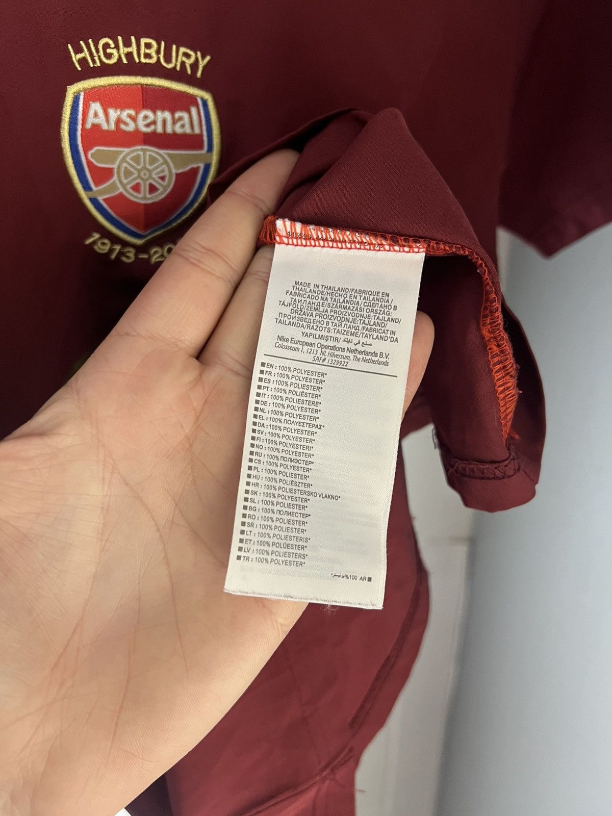Nike VINTAGE NIKE FC ARSENAL LONDON ENGLAND SOCCER JERSEY Y2K 90s Size US XXS / EU 40 - 12 Thumbnail