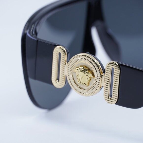 Versace Versace VE4391 GB1/87 Sunglasses Black Aviator Frame Size ONE SIZE - 9 Thumbnail