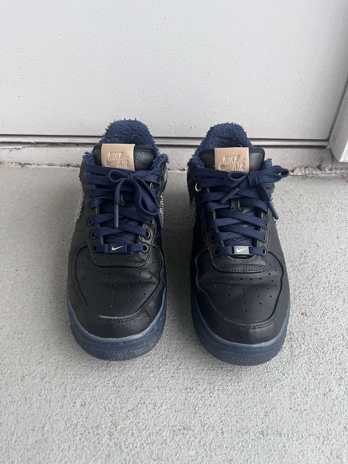 Nike × Pendleton RARE Nike x Pendleton Plaid Navy Black Leather Wool Low-Top Size US 9.5 / EU 42-43 - 1 Thumbnail