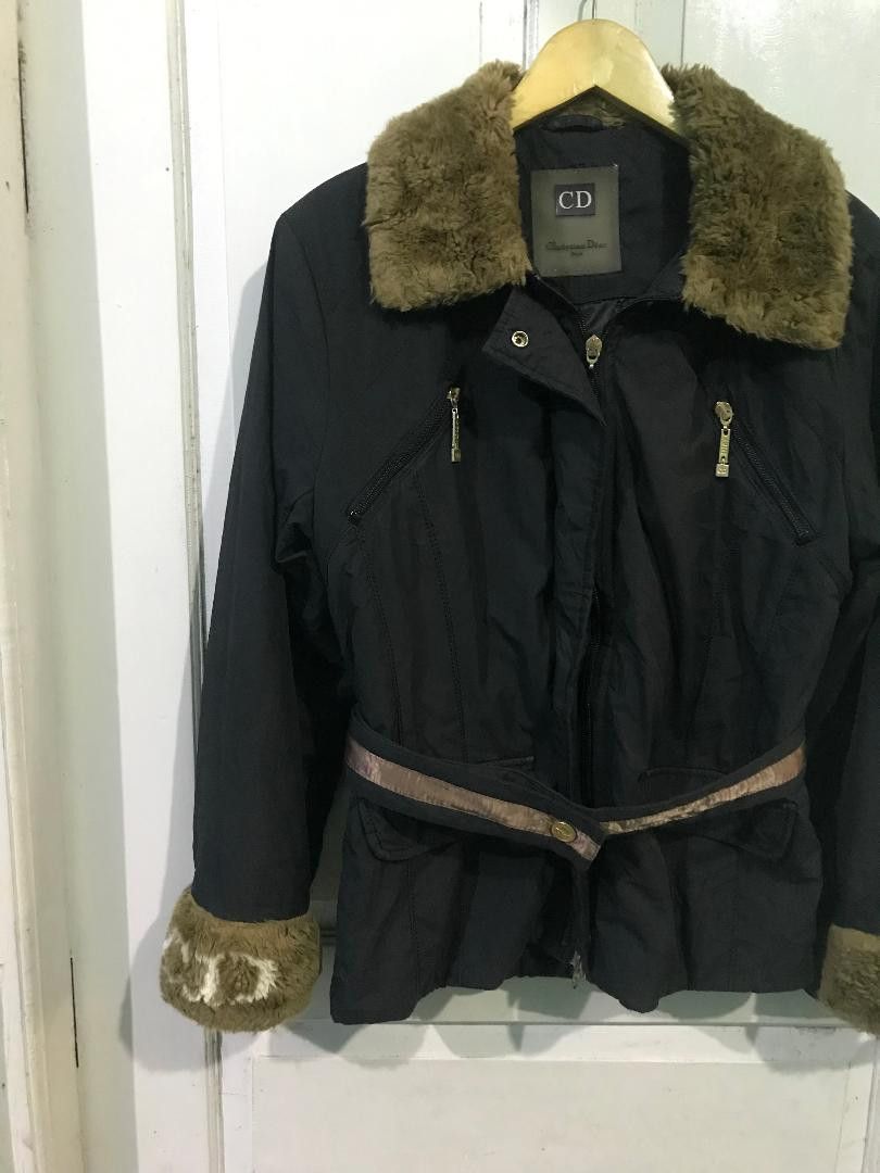Christian Dior Monsieur christian dior rare vintage aviator jacket faux cd logo fur Size M / US 6-8 / IT 42-44 - 4 Thumbnail