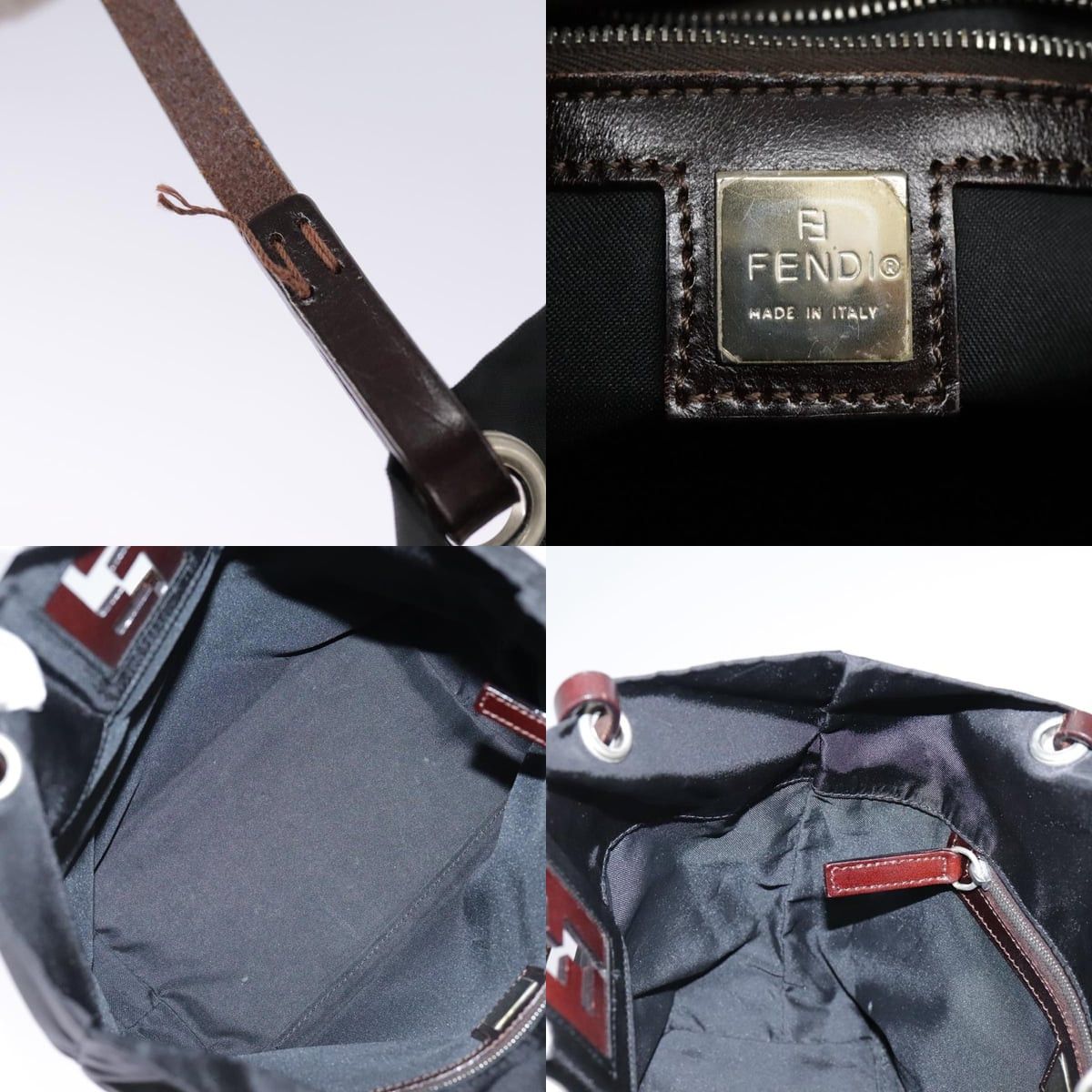 Fendi FENDI Hand Bag Nylon Black Size ONE SIZE - 11 Thumbnail