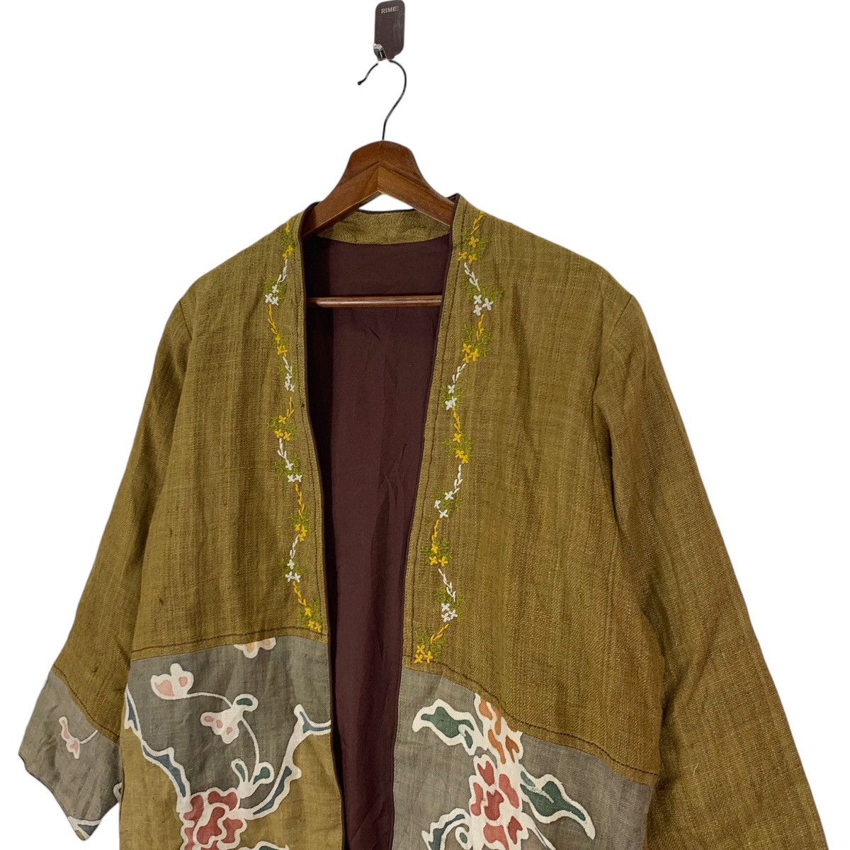 Japanese Brand × Vintage VINTAGE JAPANESE STYLE BORO HEMP LINEN JACKET Size US M / EU 48-50 / 2 - 3 Thumbnail