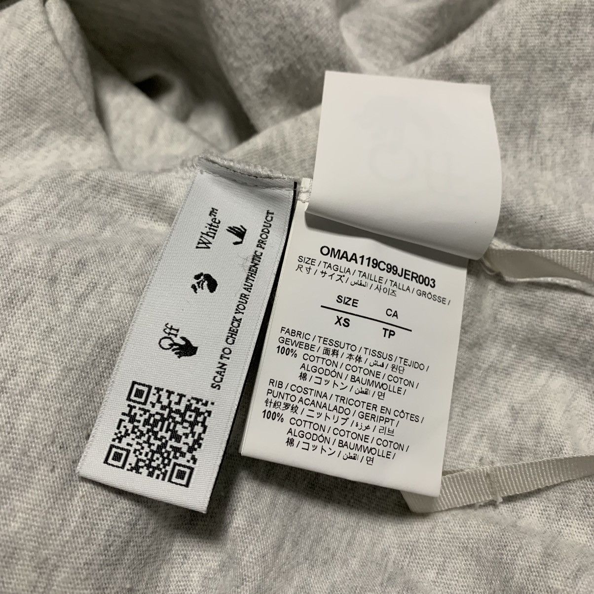 Off-White Off White Medium Hand Logo Grey Tee Virgil Abloh Size US M / EU 48-50 / 2 - 7 Thumbnail