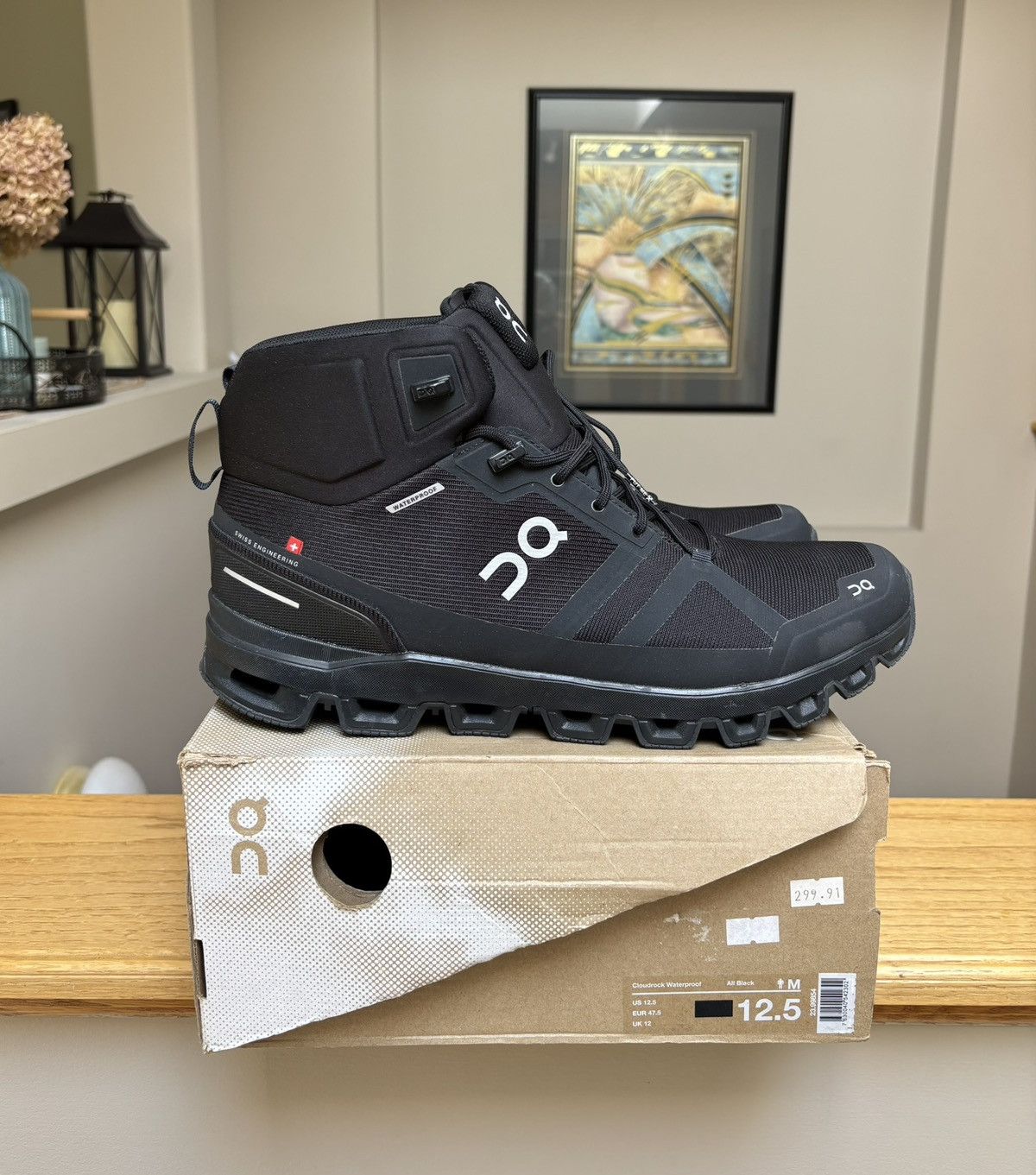 On On Cloudrock Black Waterproof Highs Size US 12.5 / EU 45-46 - 1 Preview