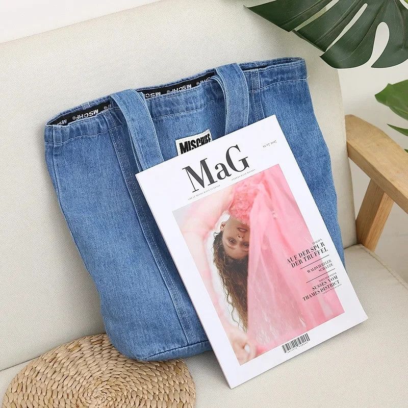 Japanese Brand Fashion denim tote bag shoulder bag Size ONE SIZE - 4 Thumbnail