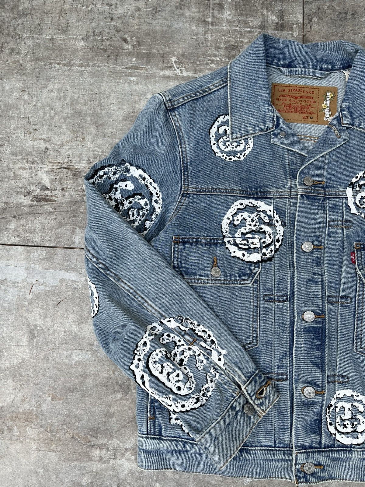 DENIM TEARS × Stussy Stussy x Denim Tears Levis Type 2 Jacket Size US M / EU 48-50 / 2 - 3 Thumbnail