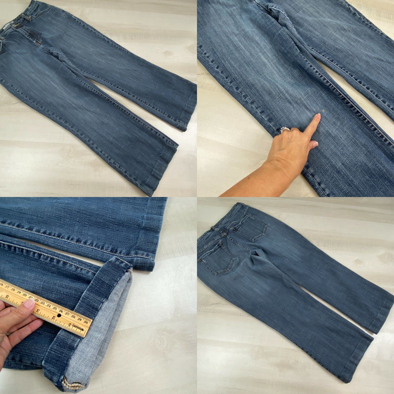 Vintage Chicos Womens Cropped Jeans 6 Medium Wash Denim Size 28" / US 6 / IT 42 - 8 Thumbnail
