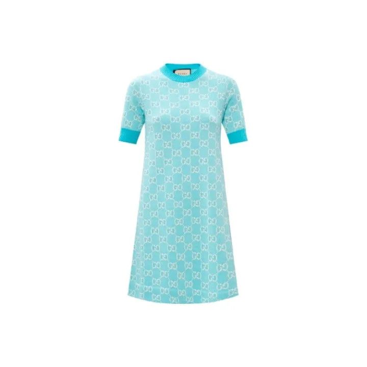 Gucci Gucci Logo Embroidered Short Sleeve Dress | Grailed