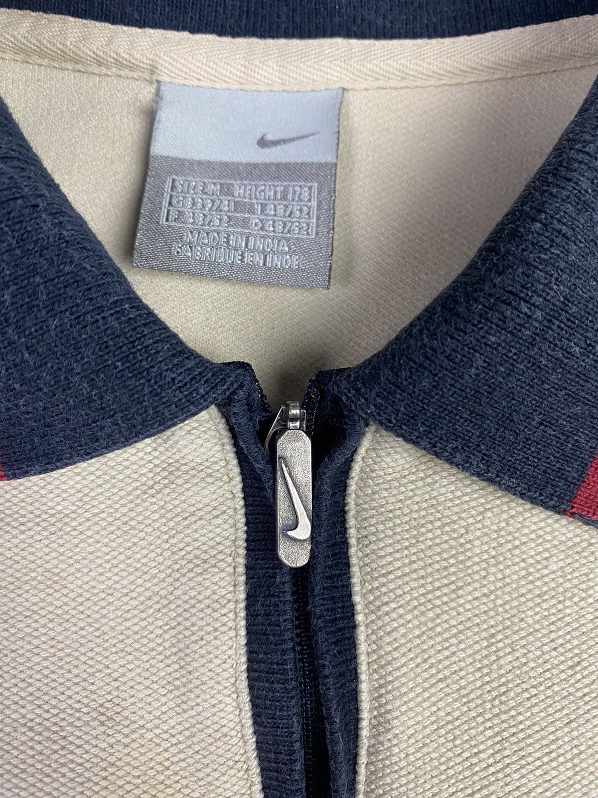 Nike Vintage 00s Nike Swoosh Drill Polo Shirt Tee Size US M / EU 48-50 / 2 - 6 Thumbnail