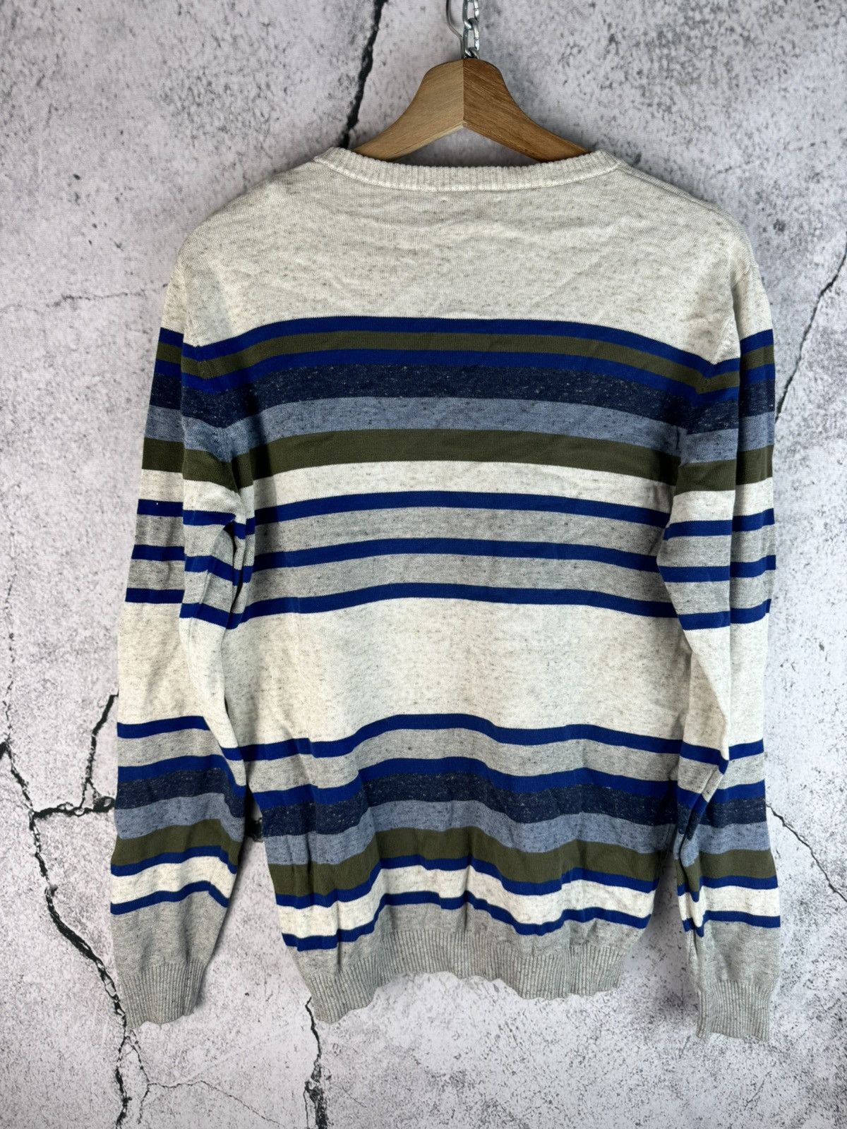 Diesel RARE Diesel Stripe Colors Sweater Archival Avant Garde Size US L / EU 52-54 / 3 - 2 Thumbnail