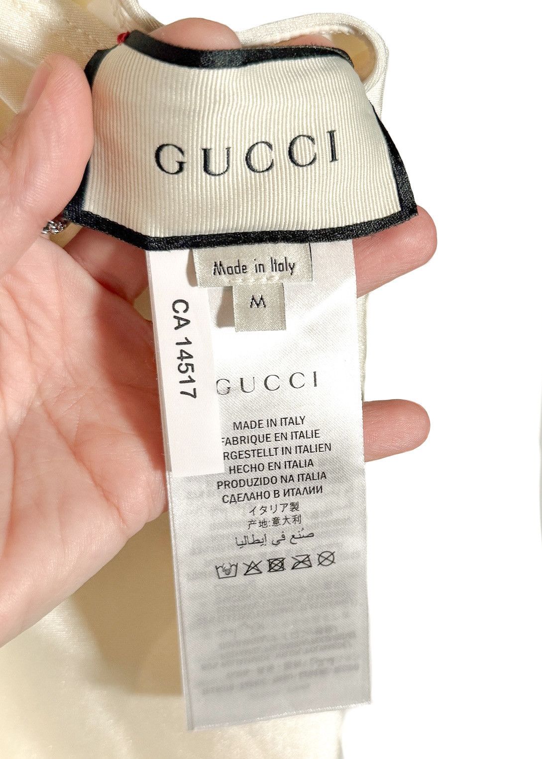 Gucci Gucci Ivory Black Logo One-piece Swimsuit - MEDIUM Size ONE SIZE - 6 Thumbnail