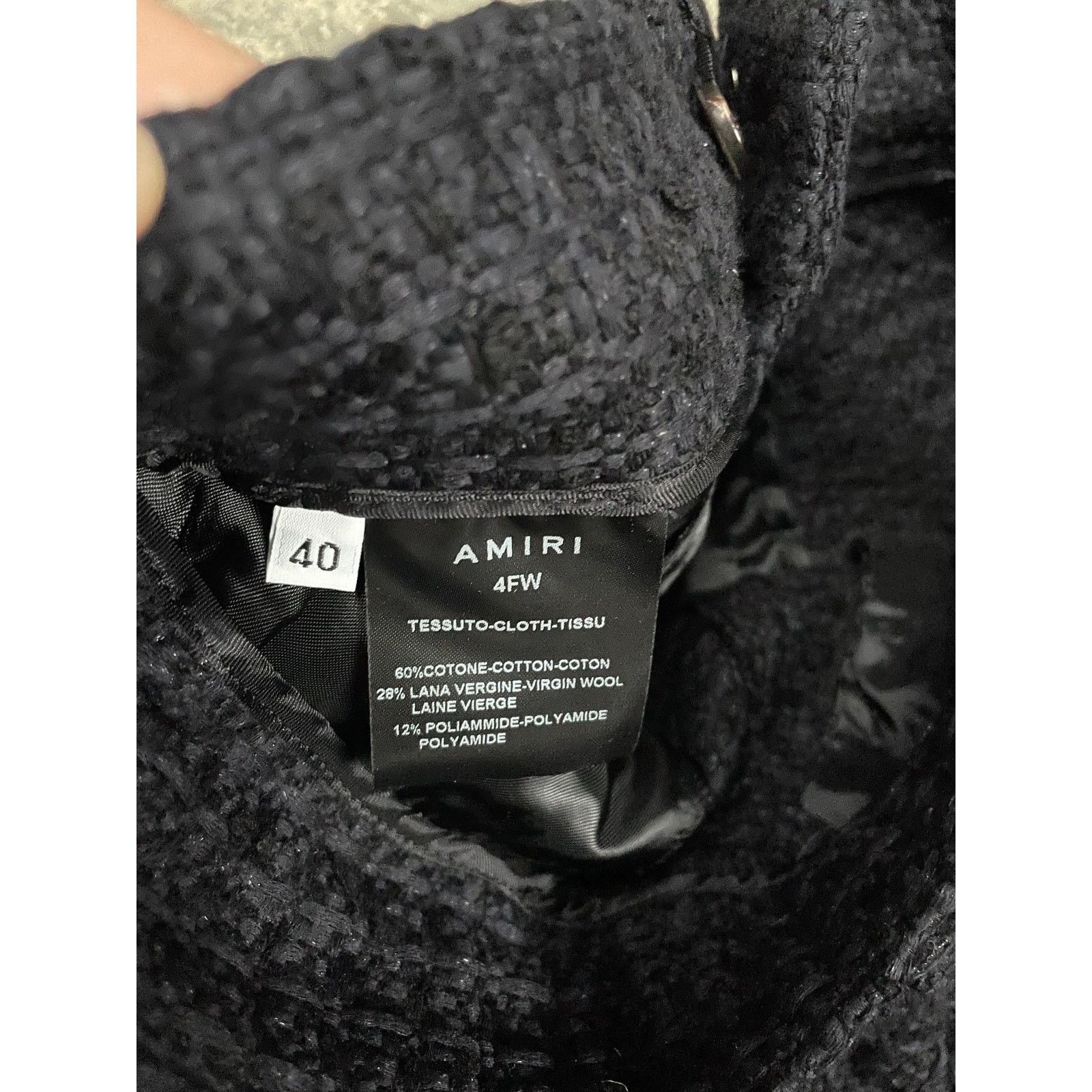 Amiri Amiri Flare Suit Pants Navy Knitted 40 (Small) Used Size 27" / US 4 / IT 40 - 5 Thumbnail