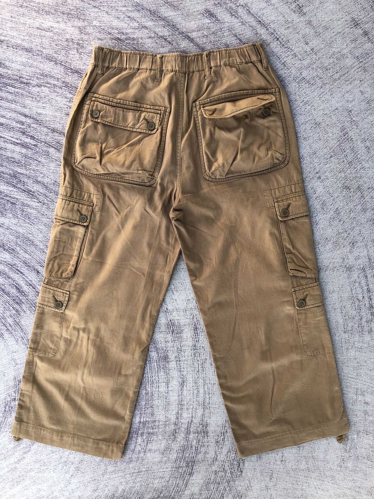 Japanese Brand Faded Cargo Baggie Lindstorm Multipocket Tactical Size US 29 - 10 Thumbnail