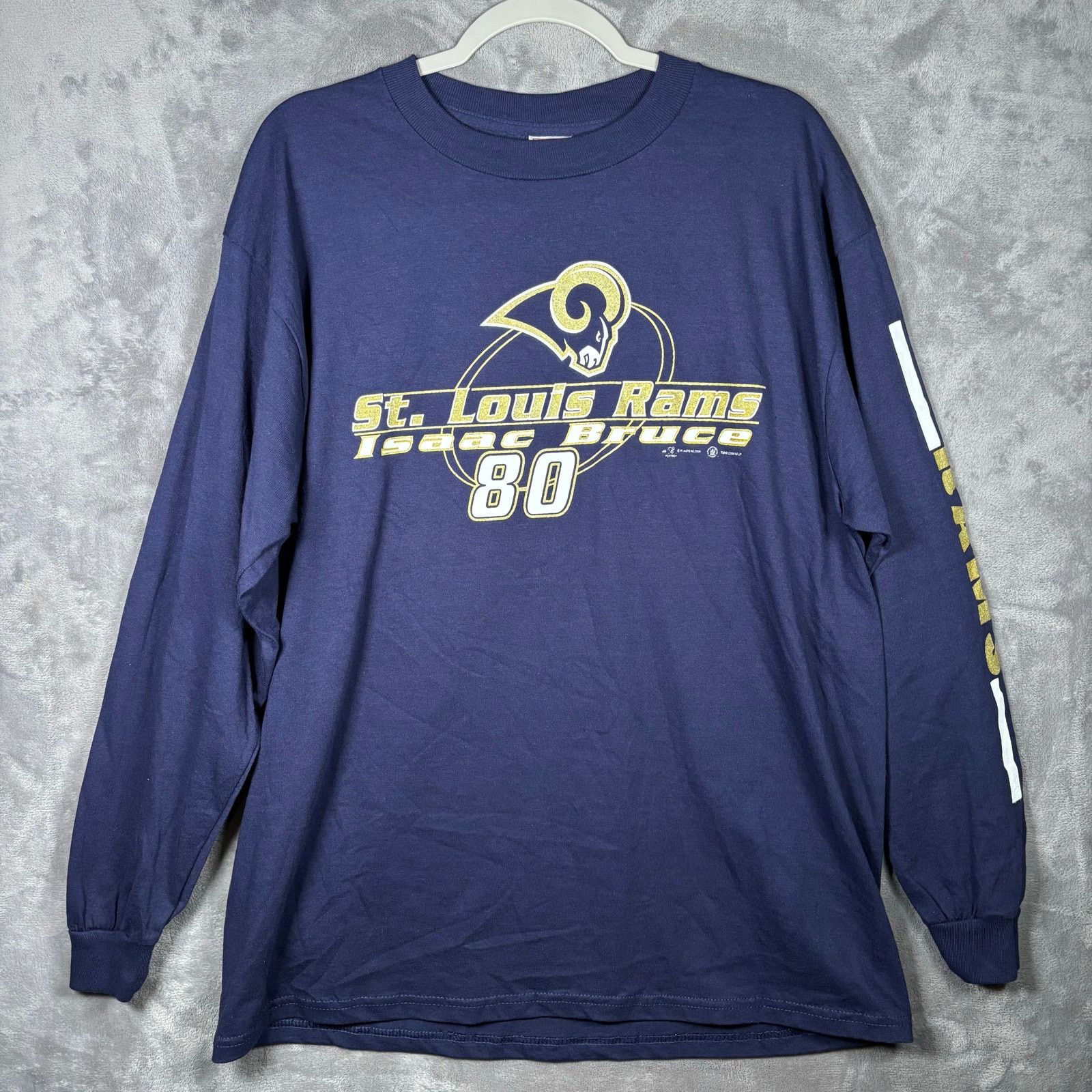 Delta Vintage Isaac Bruce St. Louis Rams NFL Long Sleeve Shirt Size US L / EU 52-54 / 3 - 2 Thumbnail