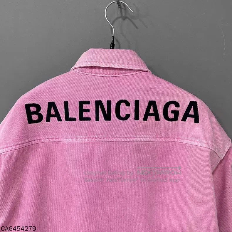 Balenciaga Balenciaga Solid color reverse side logo letter print deni Size L / US 10 / IT 46 - 5 Thumbnail