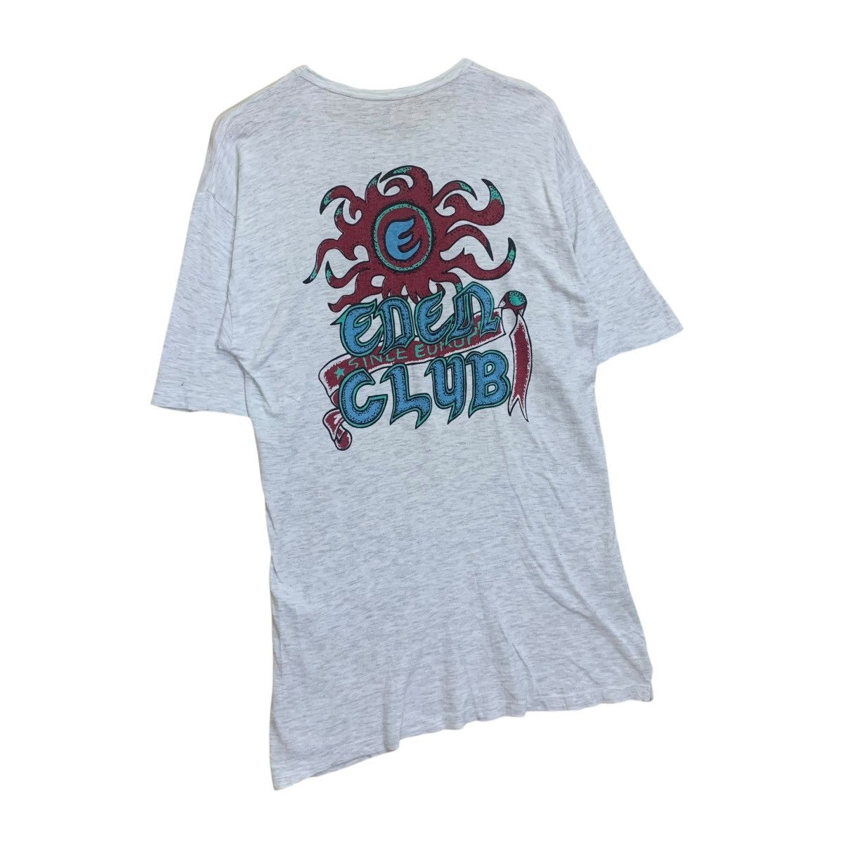 Quiksilver Vintage 90s Eden Club Europe Surfboards Big Logo Tee Size US M / EU 48-50 / 2 - 2 Thumbnail