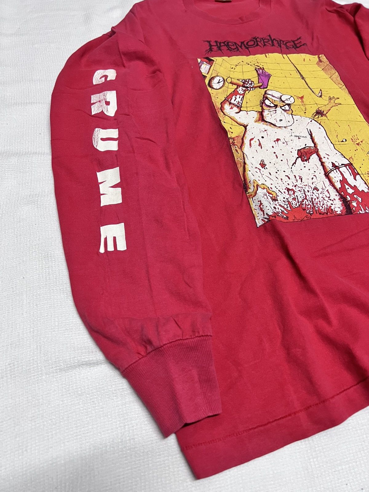 Other 🔥Hot Drops🔥 Vintage 90s Band Haemorrhage Grume T Shirt Size US XL / EU 56 / 4 - 4 Thumbnail