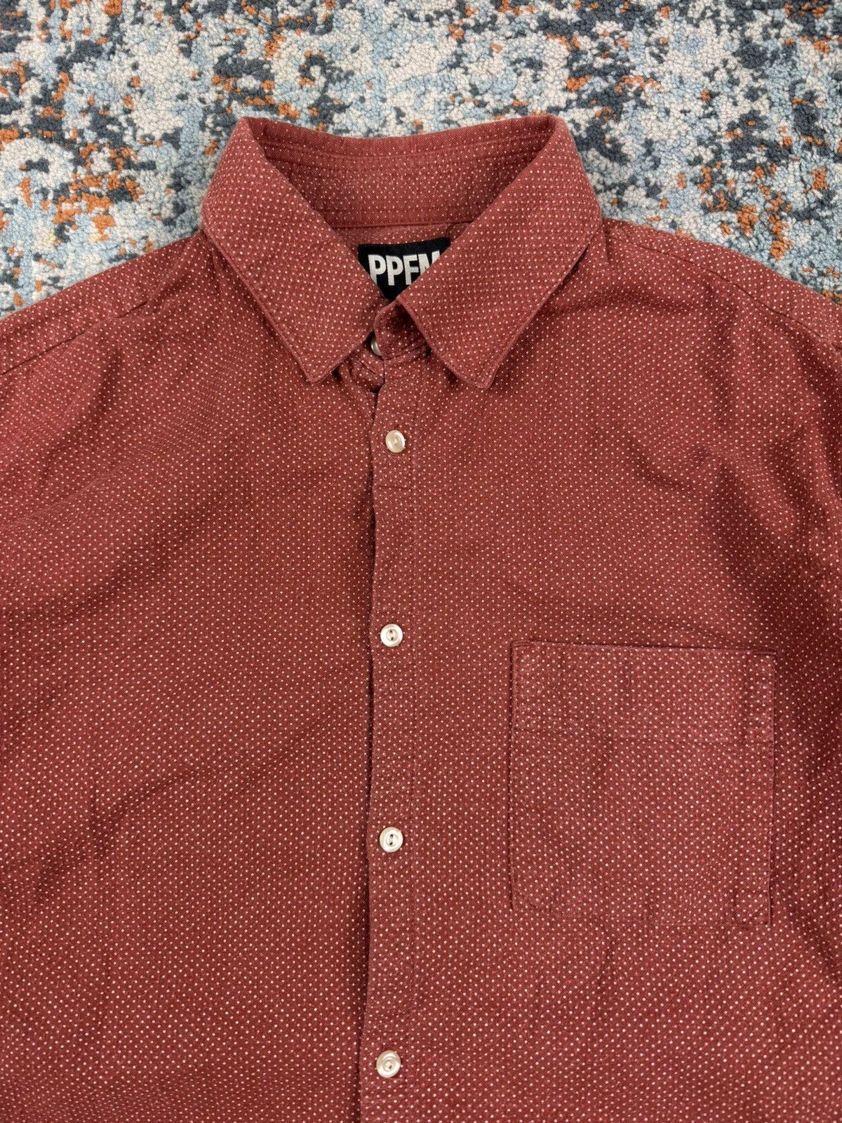 Japanese Brand × PPFM × Vintage Vintage 90s PPFM polka dot thick beefy worker style shirt Size US M / EU 48-50 / 2 - 5 Thumbnail