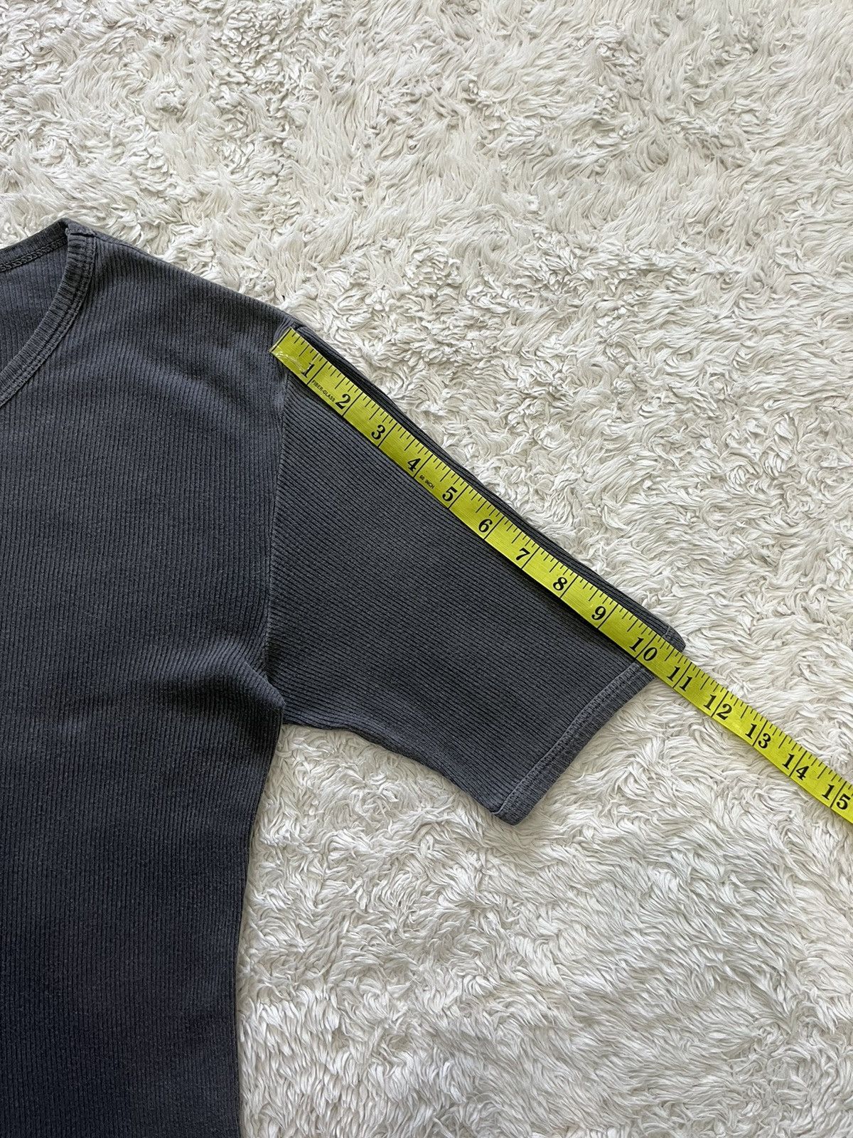 Raf Simons raf simons SS04 black faded ribbed tee Size US L / EU 52-54 / 3 - 14 Thumbnail
