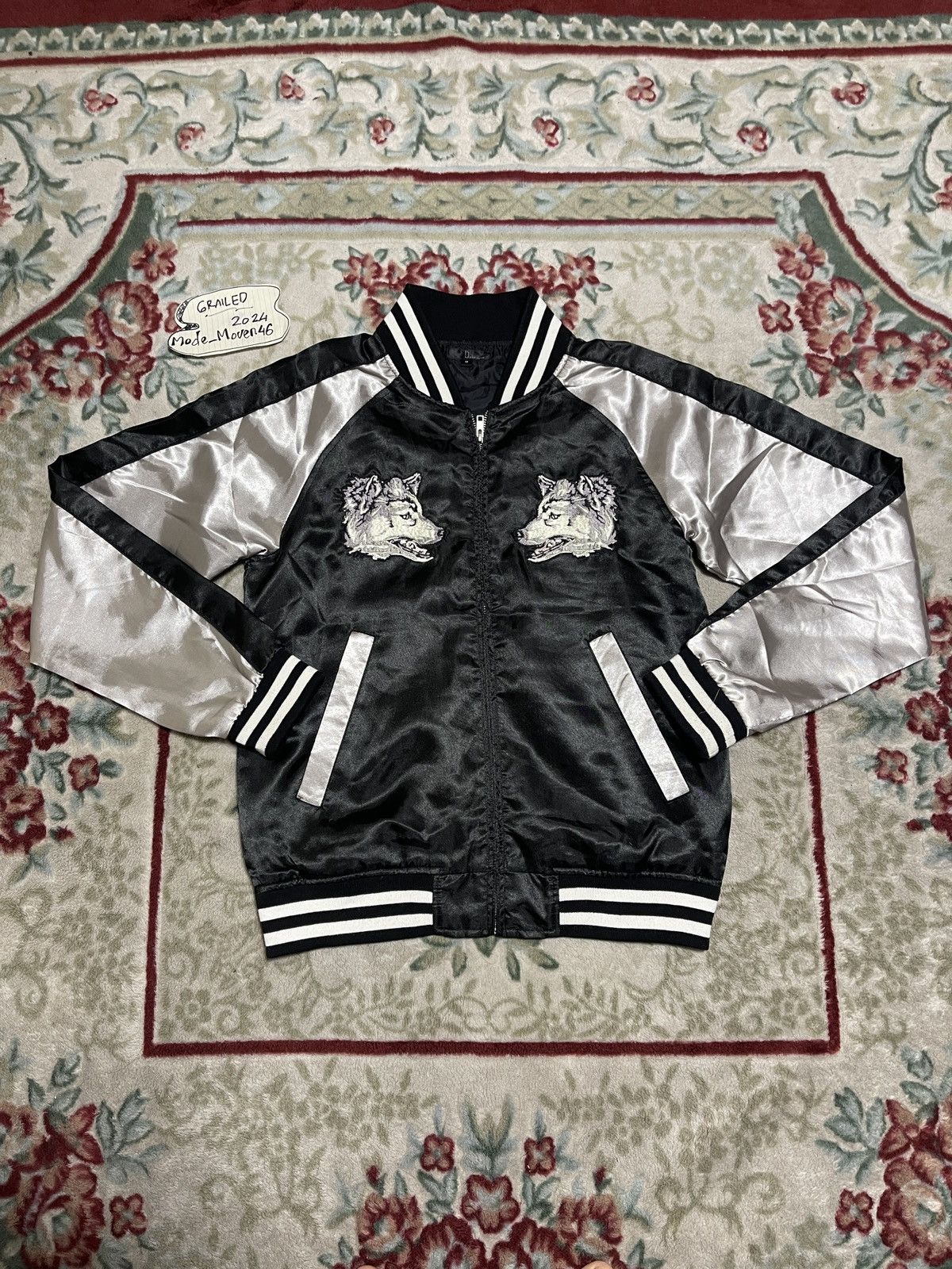 Japanese Brand 5zip five Japan map embroidery Sukajan M Size US M / EU 48-50 / 2 - 5 Thumbnail