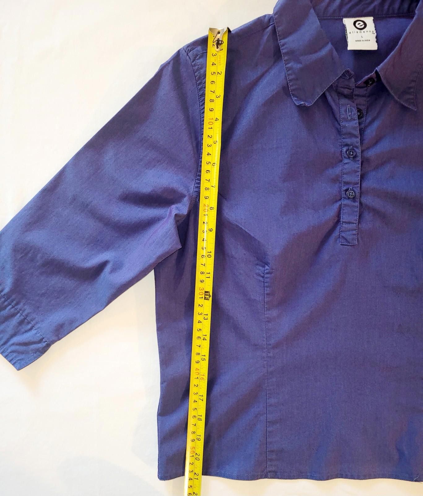 Designer ellemenno women's LG. 3/4 sleeve collared purple Size L / US 10 / IT 46 - 6 Thumbnail