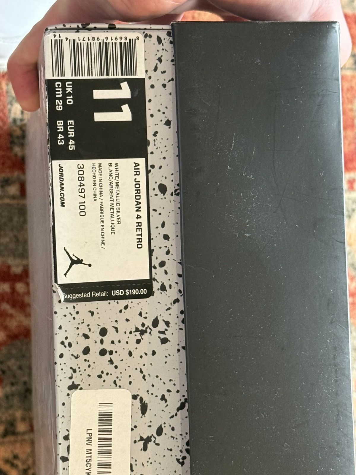 Nike Jordan 4 Oreos Size US 11 / EU 44 - 9 Thumbnail