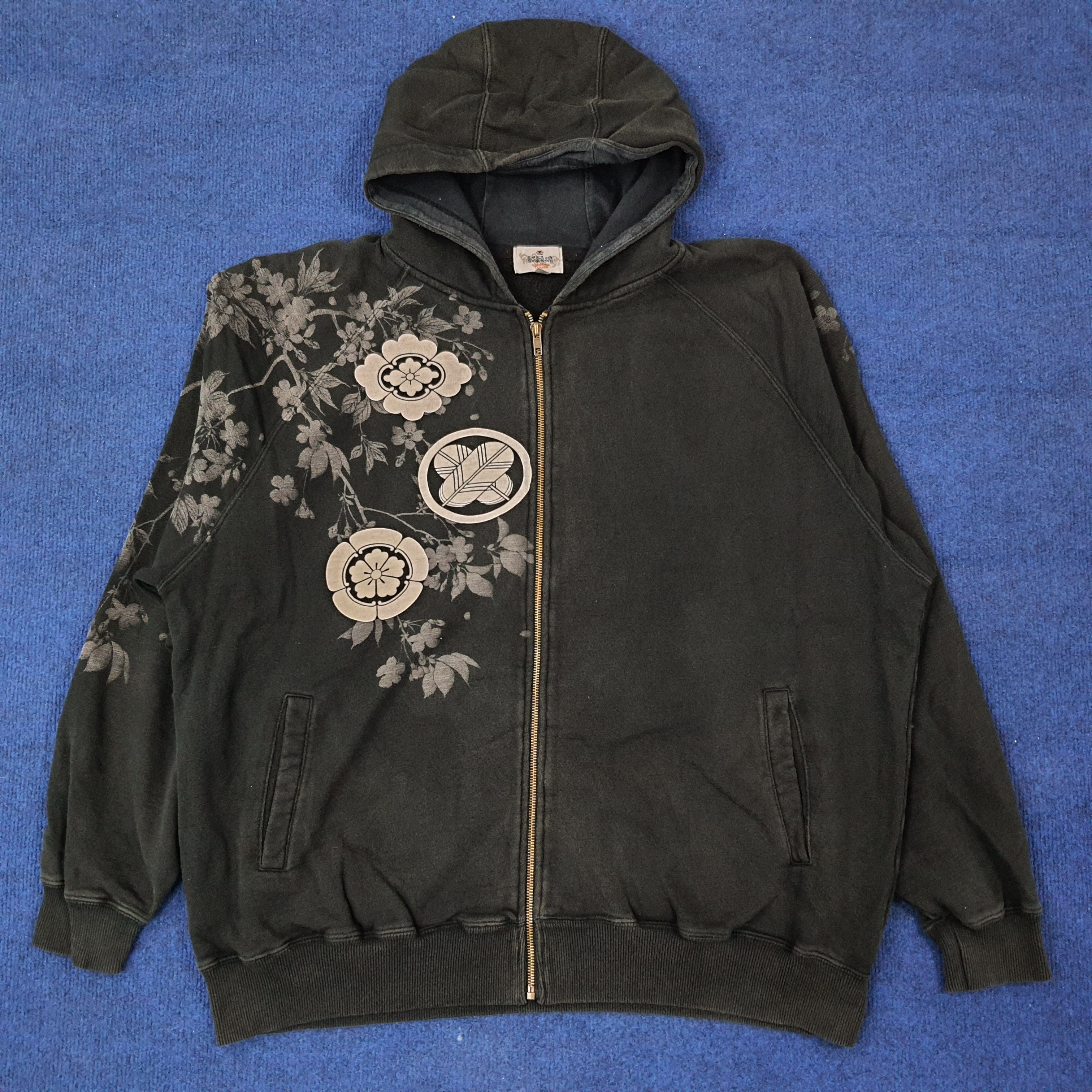 Japanese Brand Vintage Karakuri Japan Art Streetwear Zipper Hoodie C242N17 Size US XXL / EU 58 / 5 - 3 Thumbnail