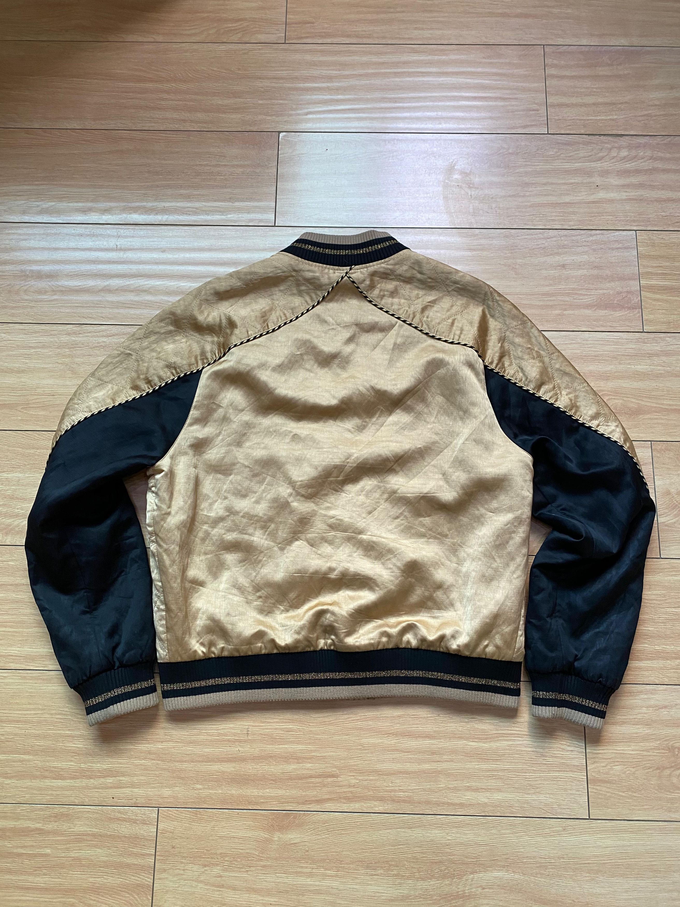 Saint Laurent Paris Saint Laurent Gold Quilted Bomber Jacket Size US M / EU 48-50 / 2 - 3 Thumbnail