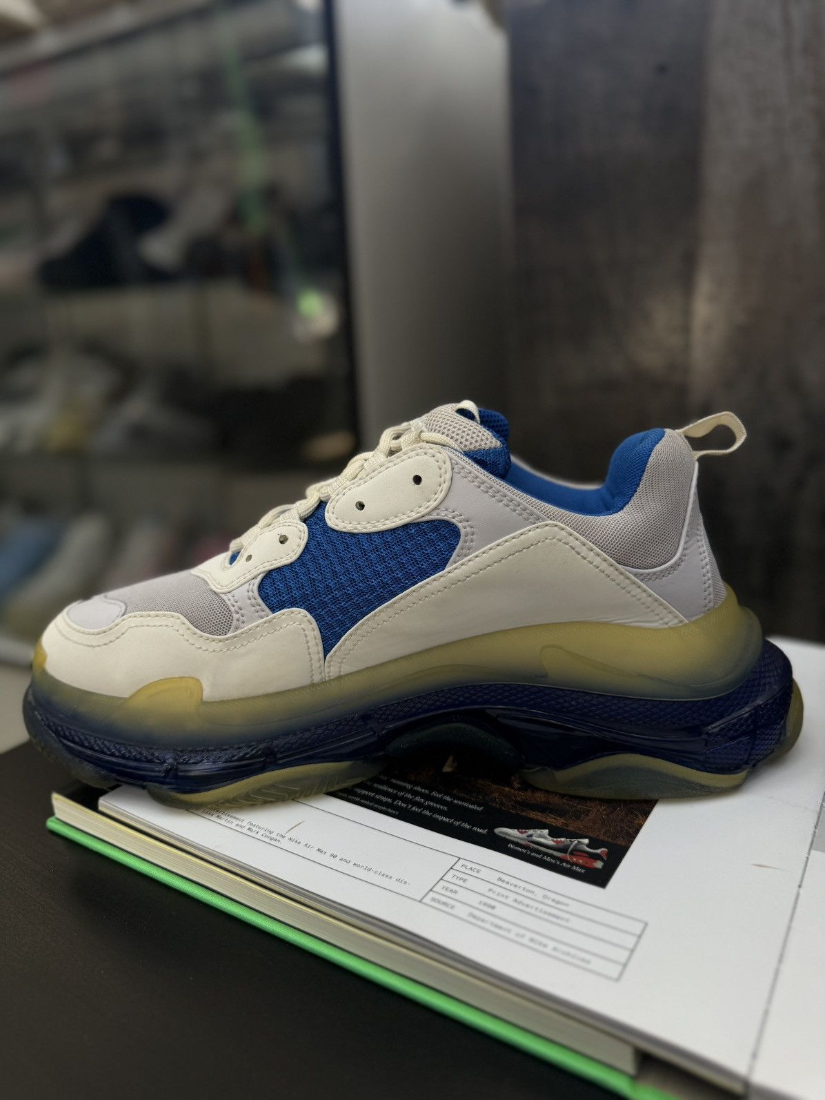 Balenciaga Balenciaga Triple S Sneakers White Blue 44EU/11US 🧼 Size US 11 / EU 44 - 8 Thumbnail