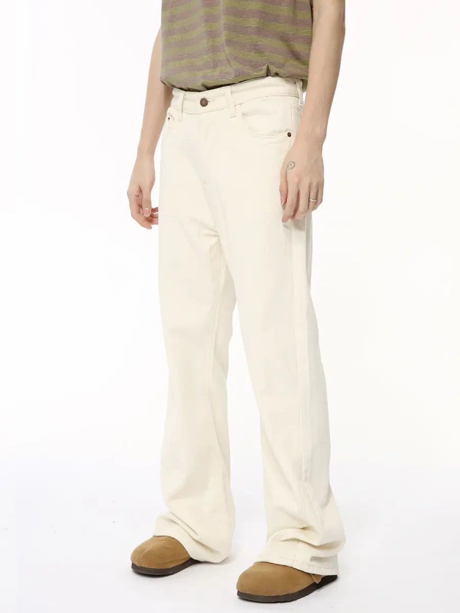Japanese Brand Retro loose micro flared casual jeans Size US 32 / EU 48 - 1 Thumbnail