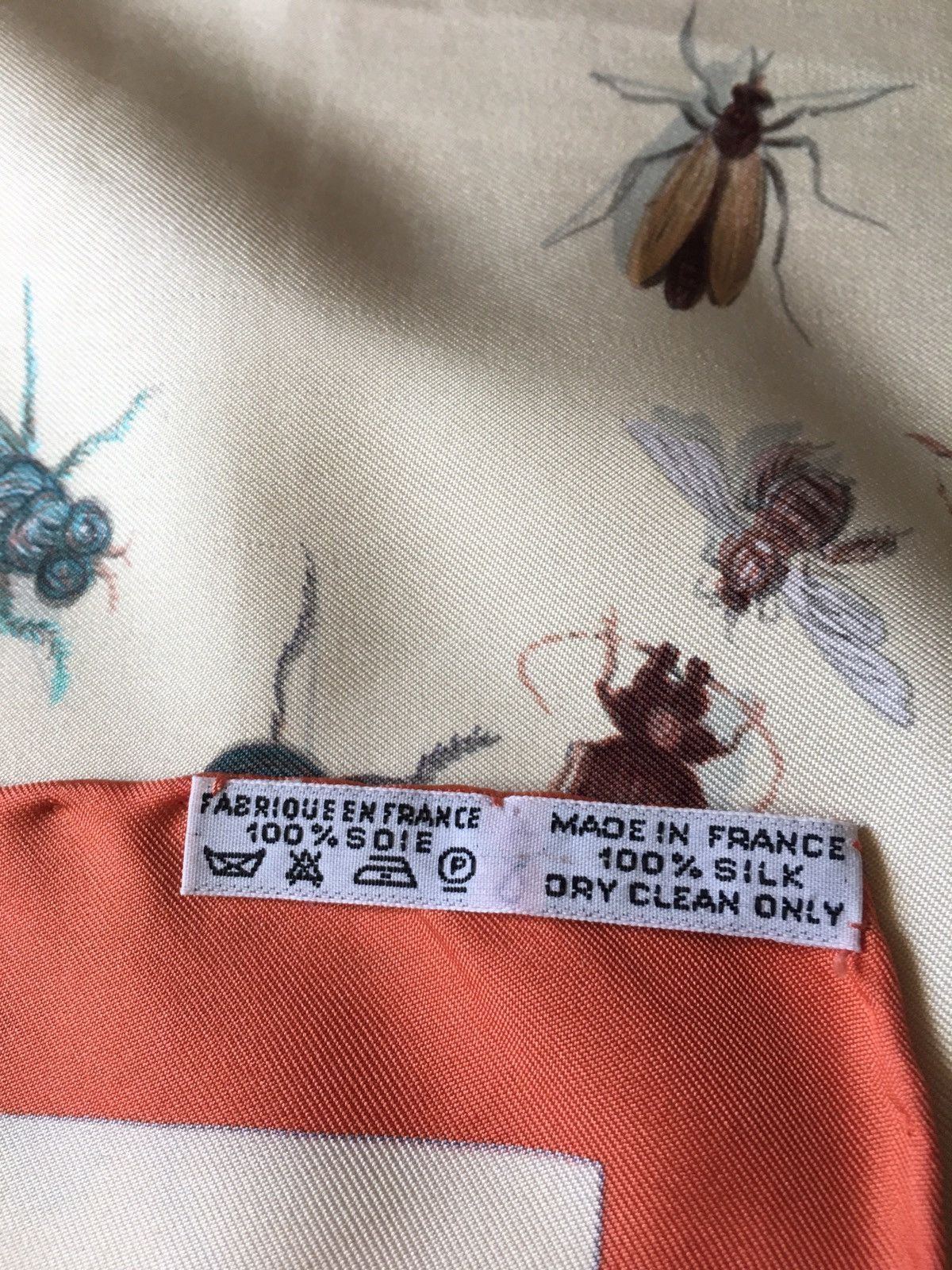 Hermes LES INSECTES HERMES by Hugo Grygkar Vintage Silk Scarf Size ONE SIZE - 12 Thumbnail