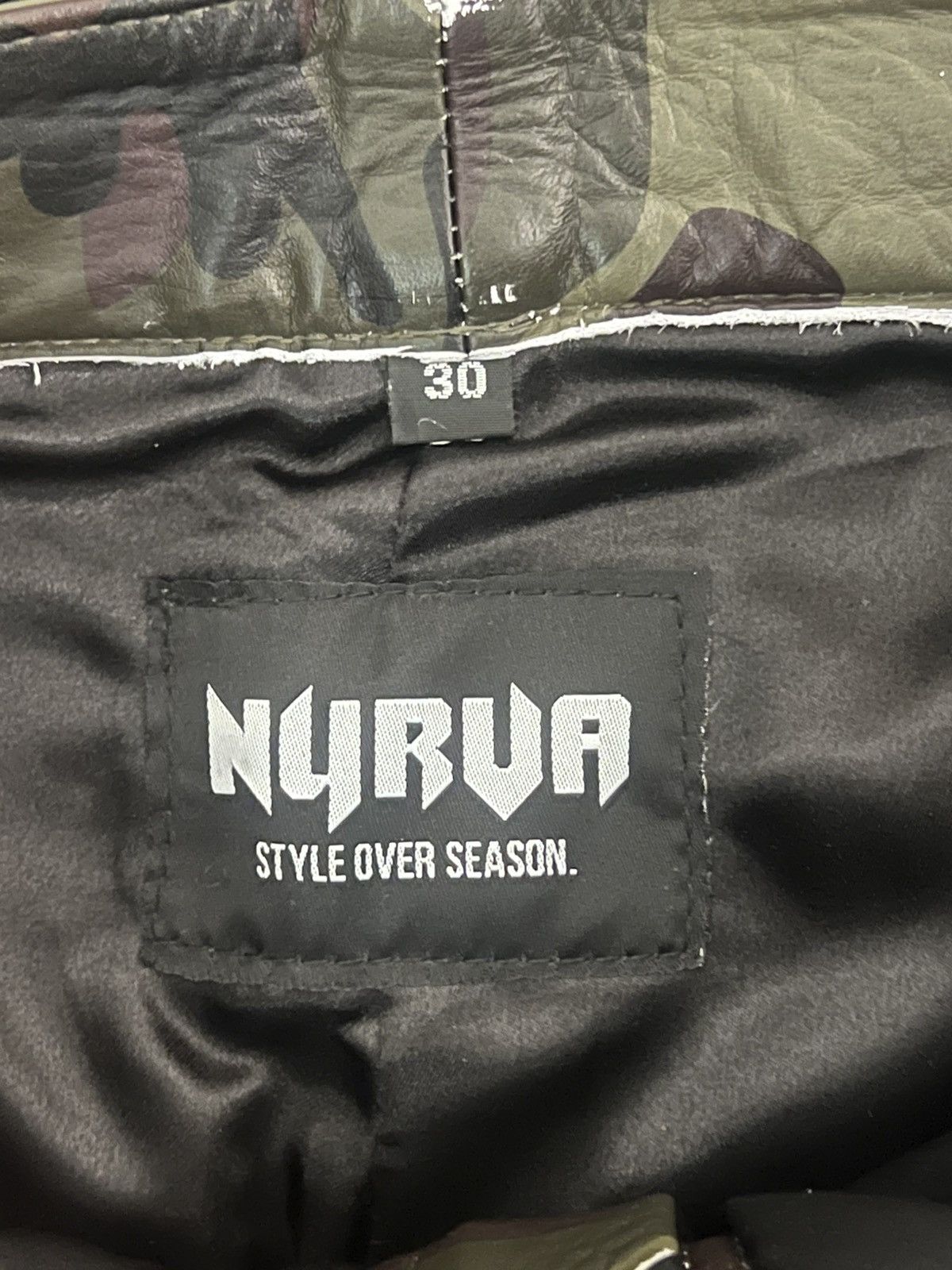 NYRVA Nyrva leather camo jorts 30 Size US 30 / EU 46 - 3 Thumbnail