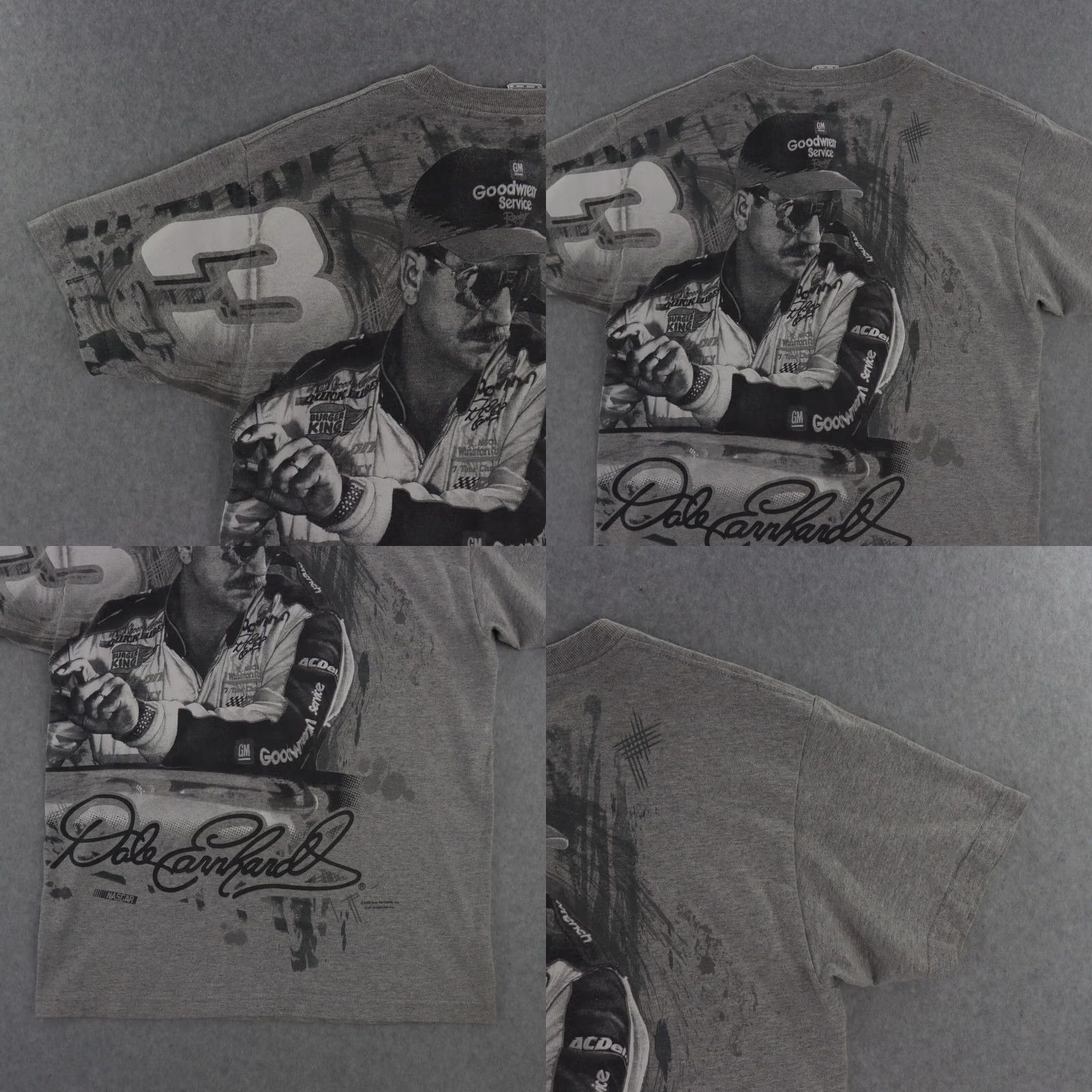 AAA Dale Earnhardt Sr GM goodwrench Intimidator Tshirt Size M chase all over print Size US M / EU 48-50 / 2 - 8 Thumbnail