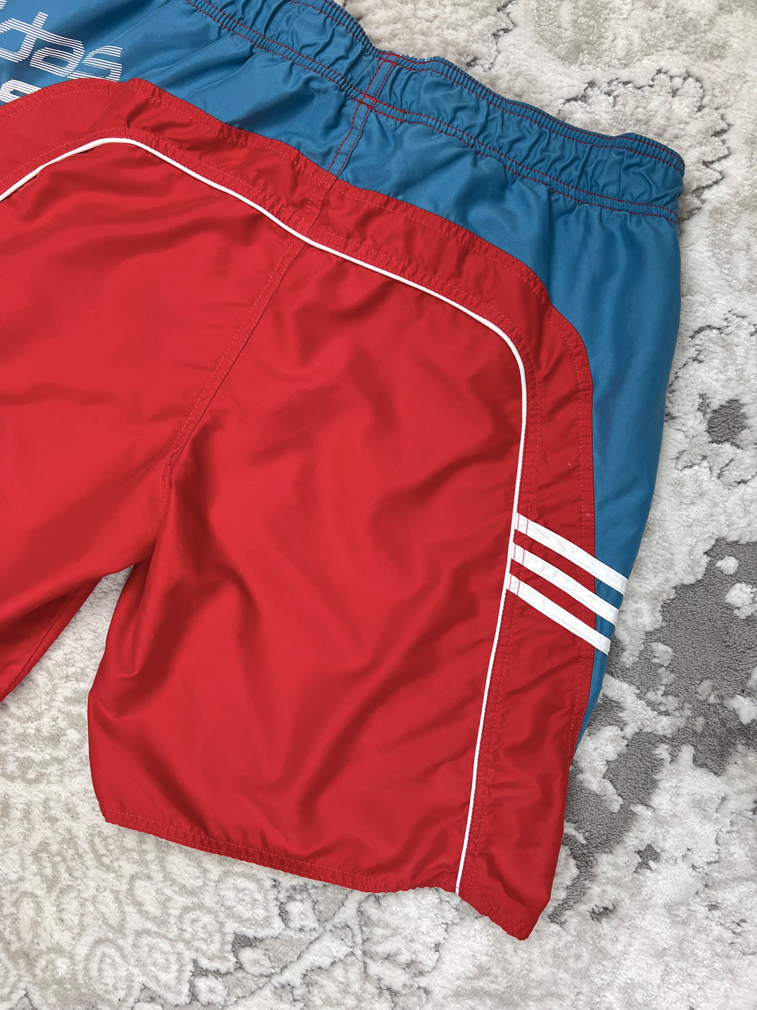 Adidas Adidas Retro Style Swim/Sport Shorts Red/Blue Size XL Size US 38 / EU 54 - 14 Thumbnail