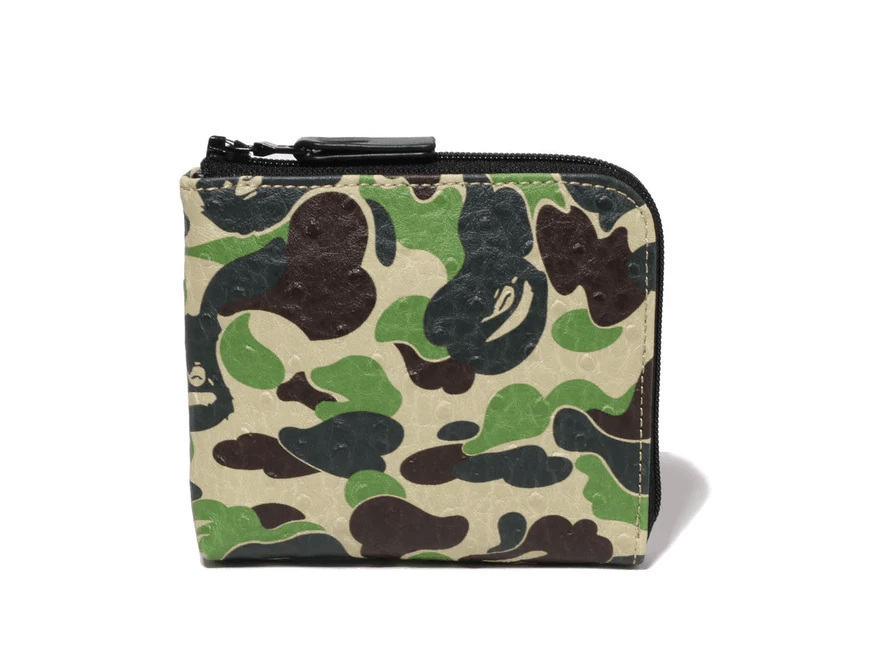 Bape ABC CAMO MINI ZIPPED WALLET