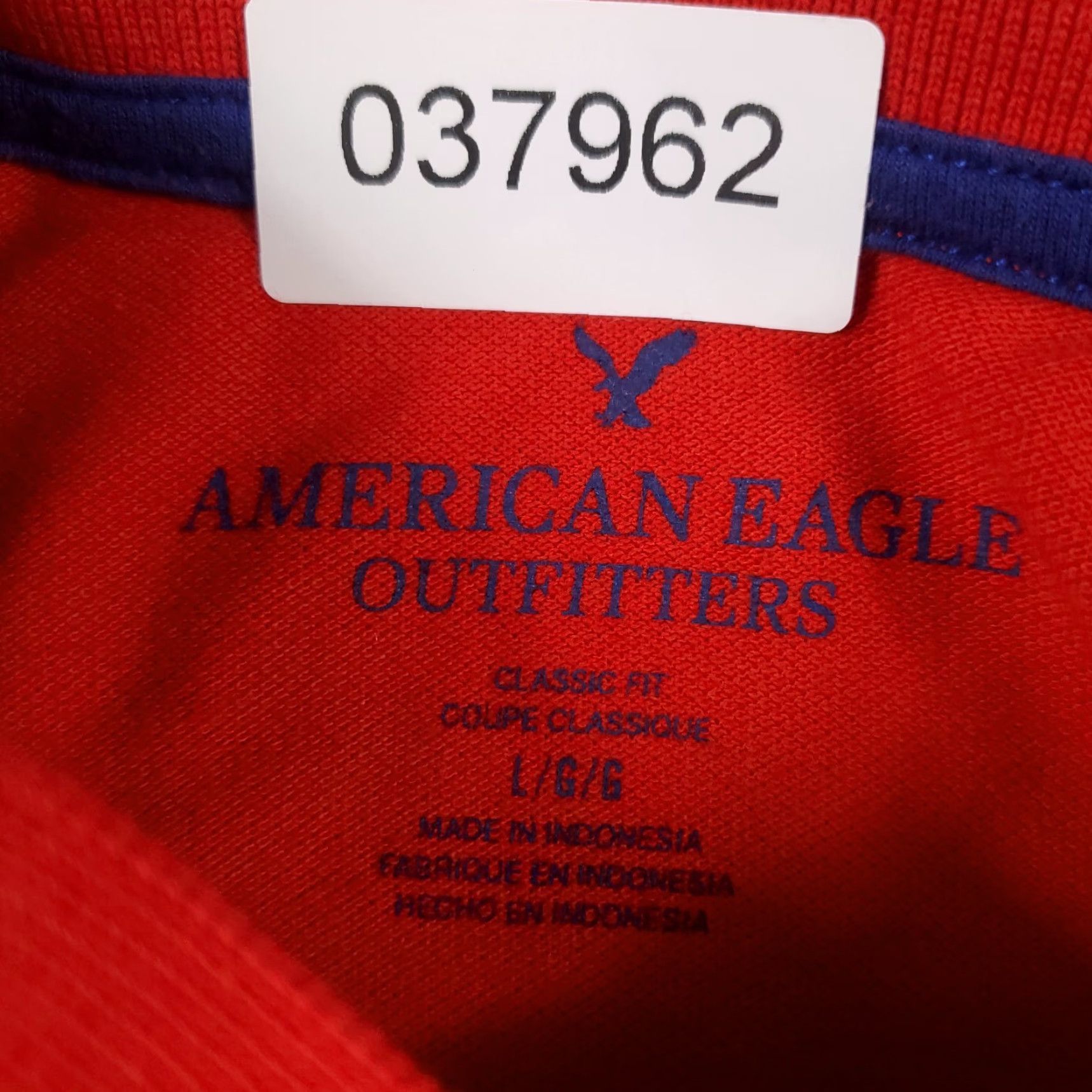 American Eagle Outfitters American Eagle Shirt Adult Large Red Casual Short Sleeve Polo Mens Size US L / EU 52-54 / 3 - 8 Thumbnail