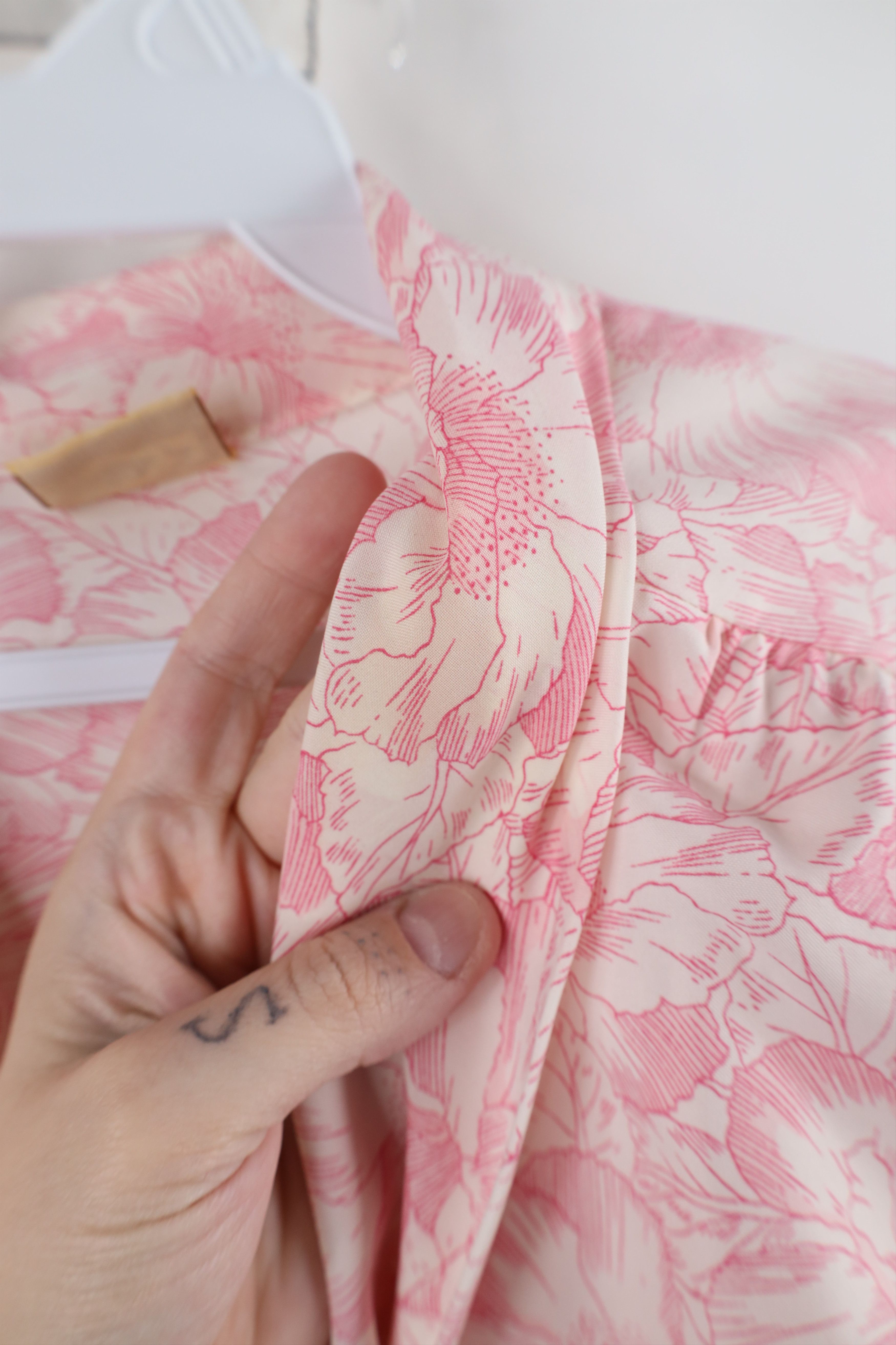 Vintage Vintage 70s Streetwear Collared Button Shirt Pink USA Size XXL / US 16-18 / IT 52-54 - 6 Thumbnail