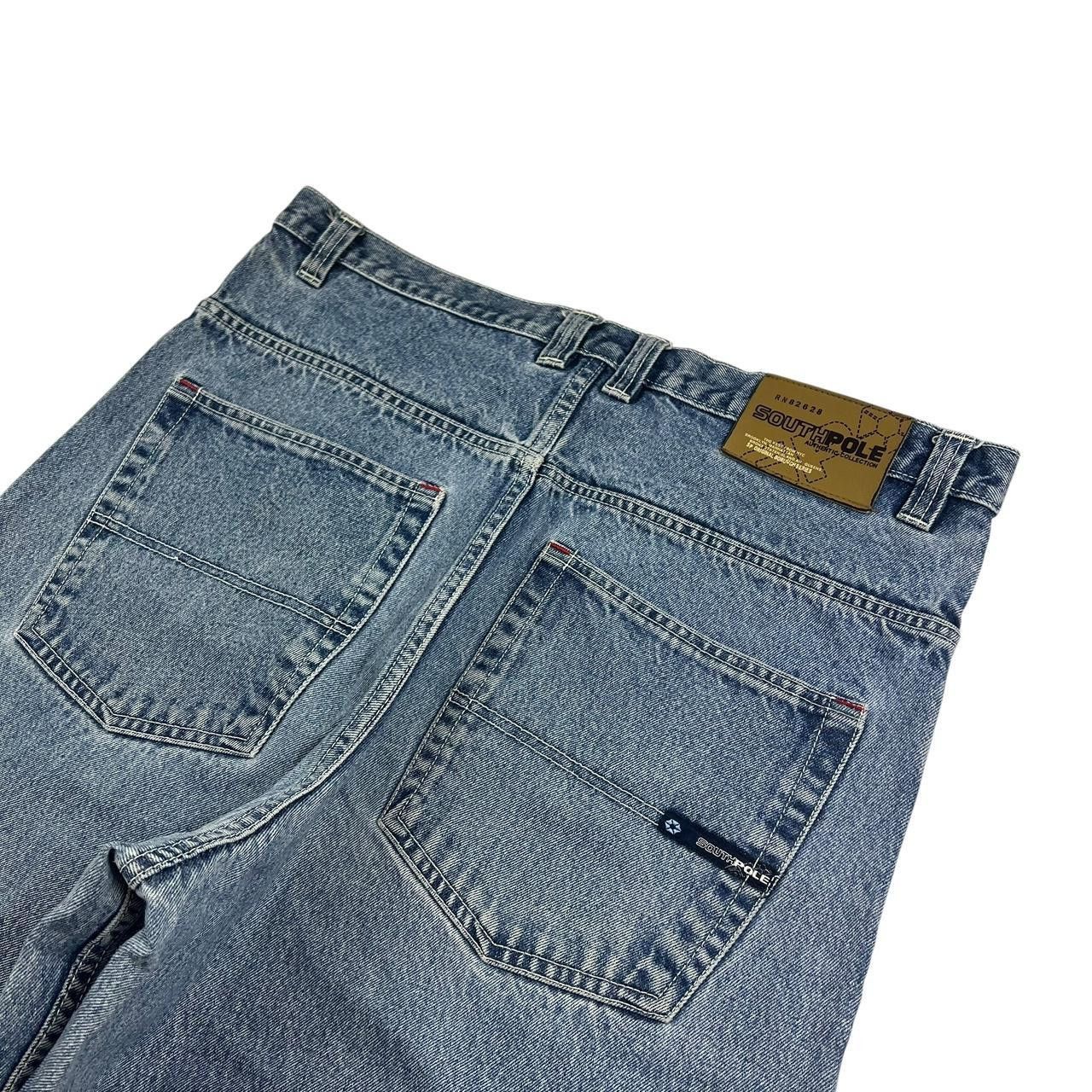 Southpole Vintage Baggy Southpole Denim Light Wash Jeans - Waist: 40” Size US 40 / EU 56 - 3 Thumbnail