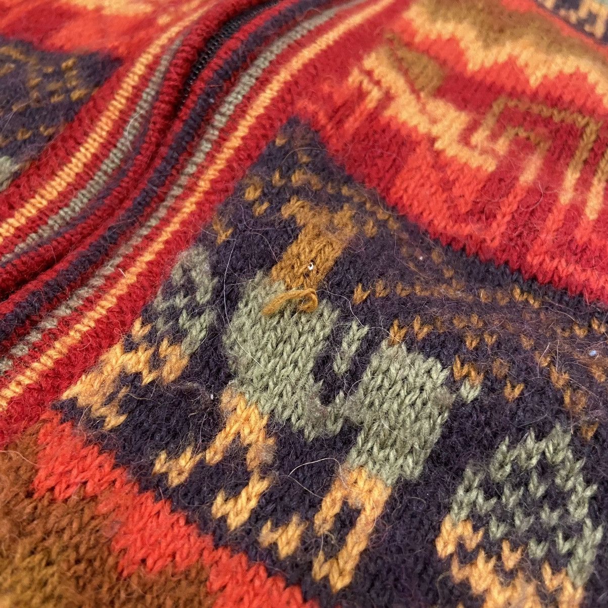 Vintage Vintage Red Alpaca Wool Knit Cardigan Size US S / EU 44-46 / 1 - 2 Thumbnail