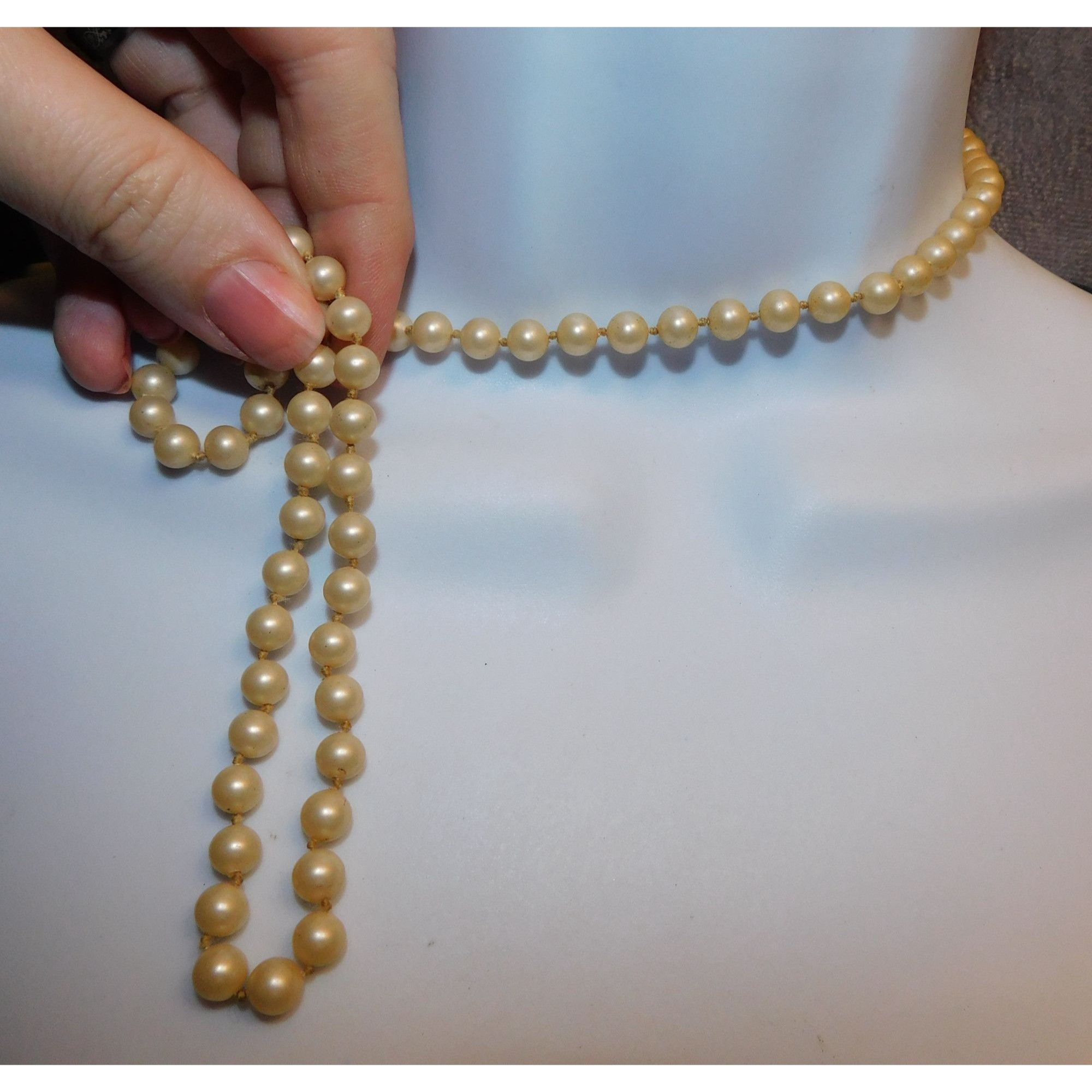 Other Vintage Marvella Faux Pearl Beaded Necklace Size ONE SIZE - 2 Thumbnail