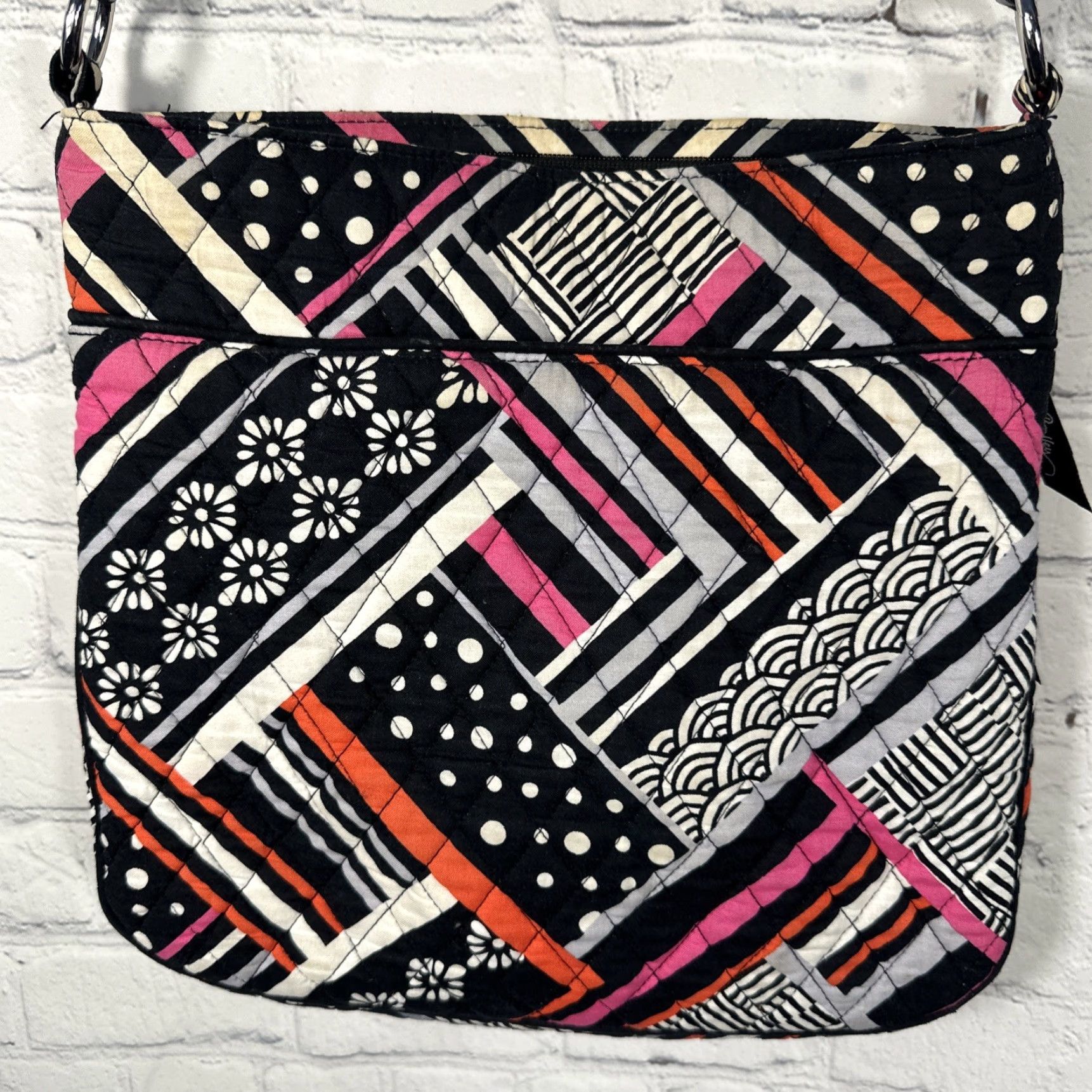 Vera Bradley Vera Bradley Triple Zip Hipster Crossbody Purse Bag Northern Stripes Pocketbook Crossbody Bag Size ONE SIZE - 5 Thumbnail