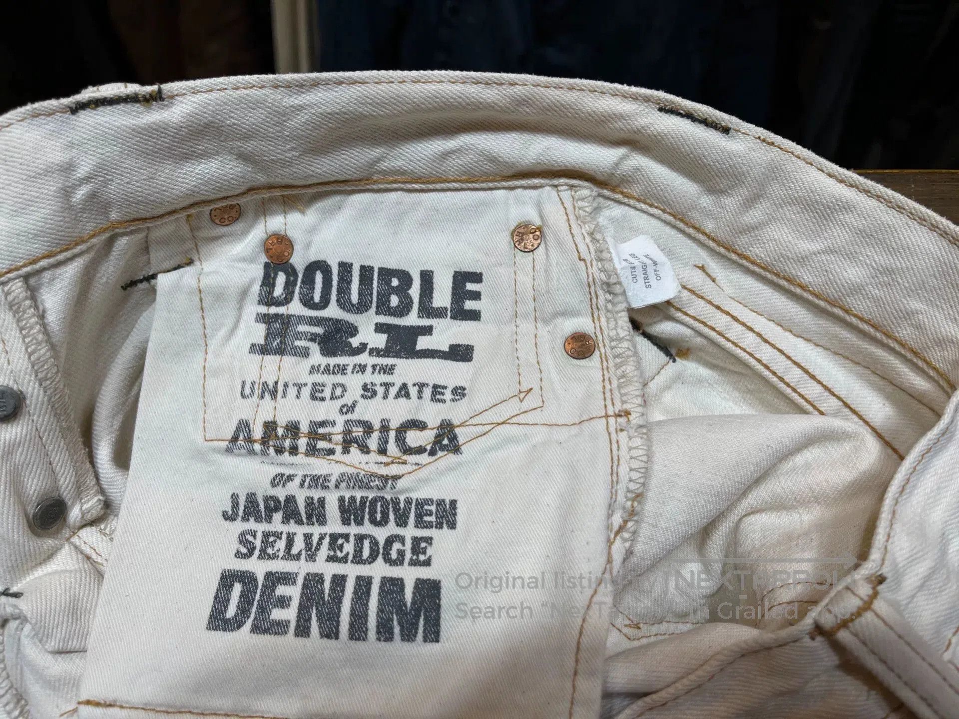 RRL Ralph Lauren white denim jeans by ralph lauren. Size 26" / US 2 / IT 38 - 7 Thumbnail