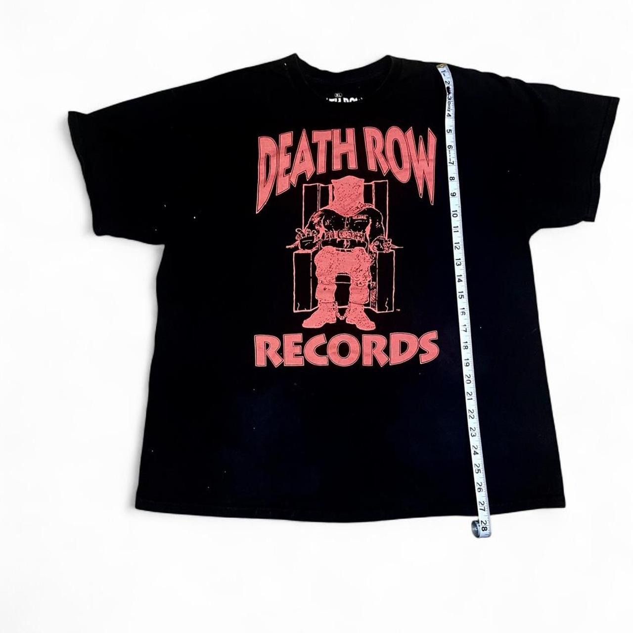 Death Row Records Black+Red Deathrow Records tee Size US XL / EU 56 / 4 - 5 Thumbnail