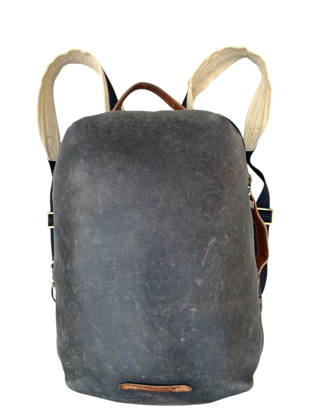 Leather Zeldner Japan Distressed Patina Leather Backpack Bag Size ONE SIZE - 5 Thumbnail