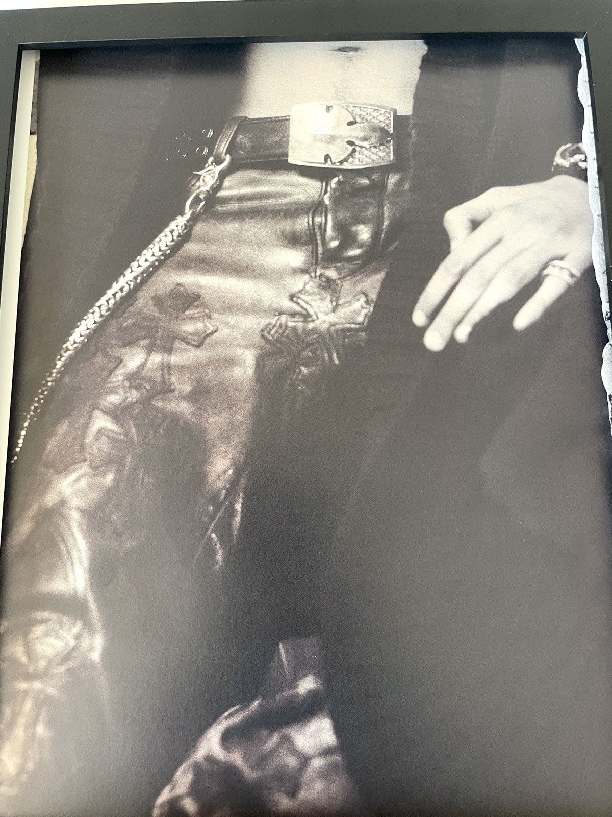 Chrome Hearts × Vintage Chrome Hearts vintage Leather pants HAGGARD framed 9x11 Size ONE SIZE - 2 Thumbnail