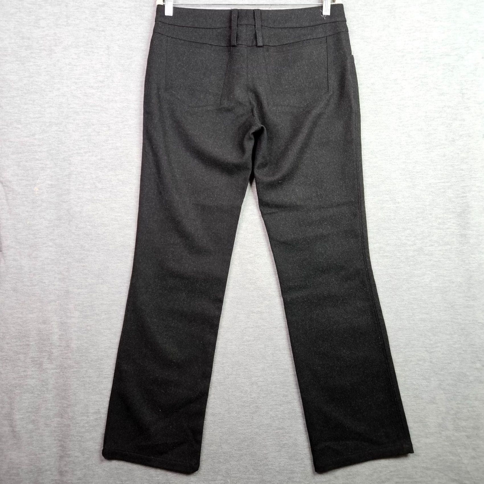 Vintage Ibex Women's 8 Black Straight Leg Dress Pants 100% Merino Wool Activewear Outdoor Workplace Size 30" / US 8 / IT 44 - 2 Thumbnail