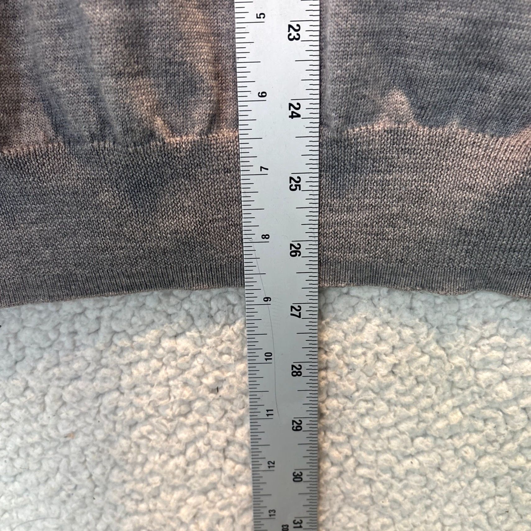 Vintage Carnoustie Mens Medium V-Neck Sweater Gray 100% Merino Wool Knit Pullover Casual Size US M / EU 48-50 / 2 - 6 Thumbnail