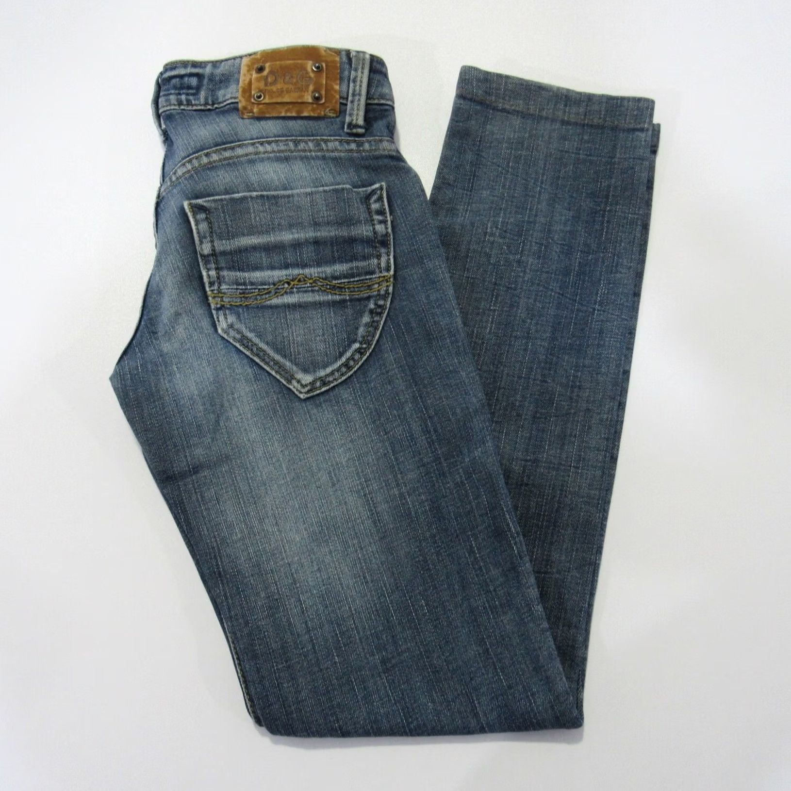 Dolce & Gabbana Dolce &Gabbana Women’s Slim Fit Straight Stretch Blue Jeans W26 L28 UK 8 Size ONE SIZE - 2 Thumbnail